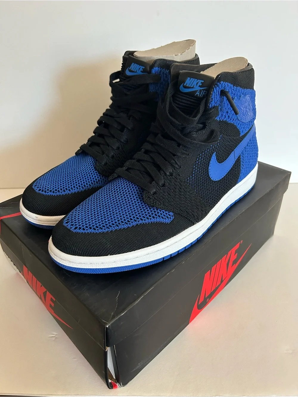 Jordan 1 Retro High Fly Knit High-Top Knit Sneakers